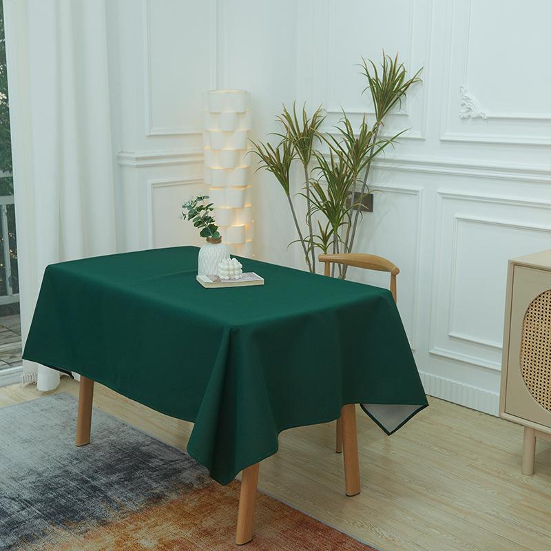 Nordic Minimalist Solid Color Tablecloth Water-resistant and Oil Resistant Restaurant Tablecloth Available in Multiple Colors