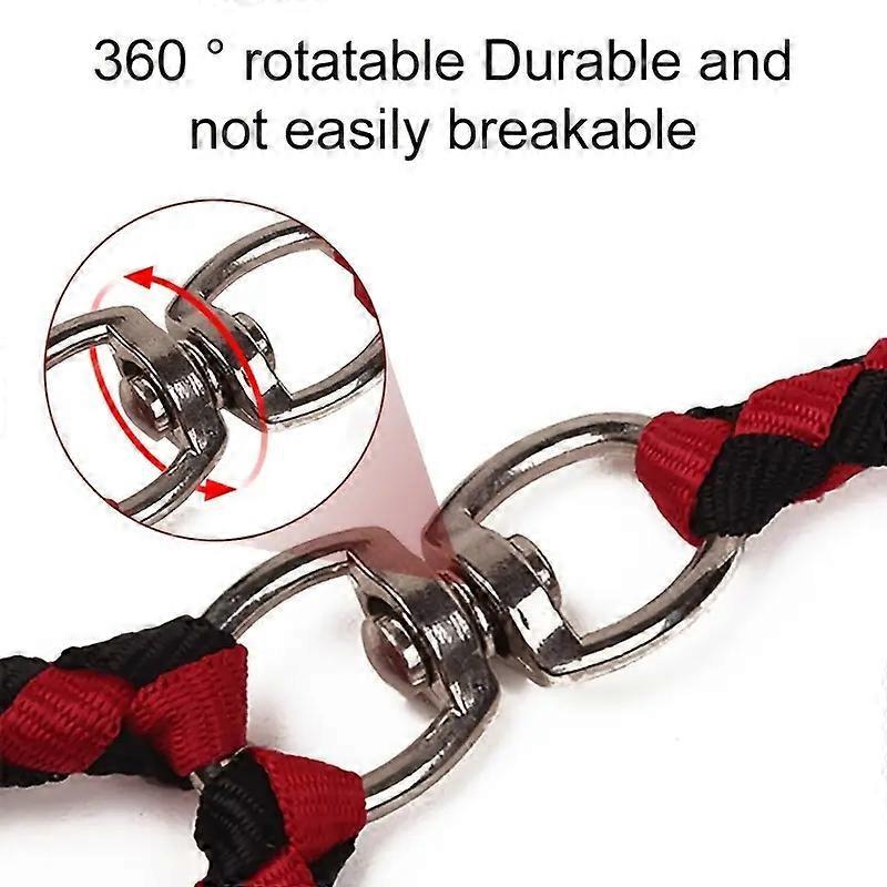 Pet DoubleTraction Rope For 2 Dogs, Hands-Free Dog Leash With Padded Handles, Reflective Stitches No Pull, Tangle-Free Design