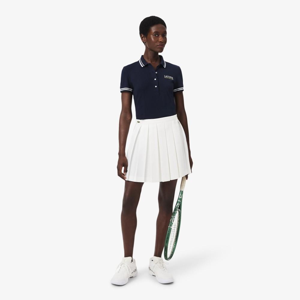 [Lacoste] Women's Roland Garros Tennis Pique Polo Shirt PF0582-56G166