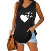 Summer Fashion Tank Top Women V Neck Shirt Ladies Casual Sleeveless T-shirt