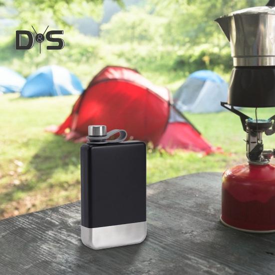 9 Oz Leak-proof Hip Flask with Screw Down Cap 304 Tour Whiskey Wine Hip Flask for Travel