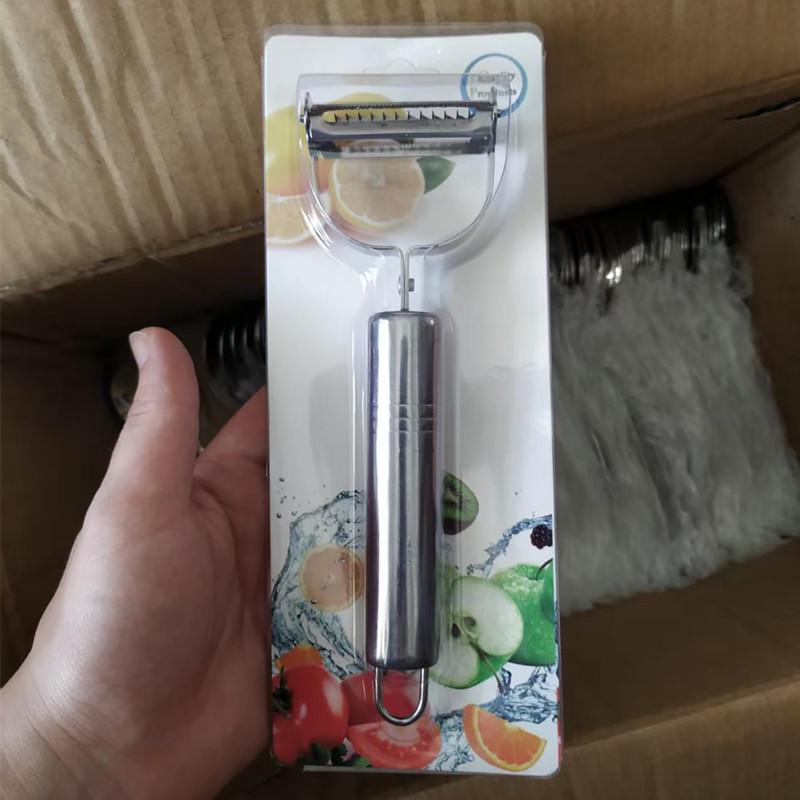 Stainless Steel Double-Headed Multifunctional Fruit & Vegetable Peeler and Grater