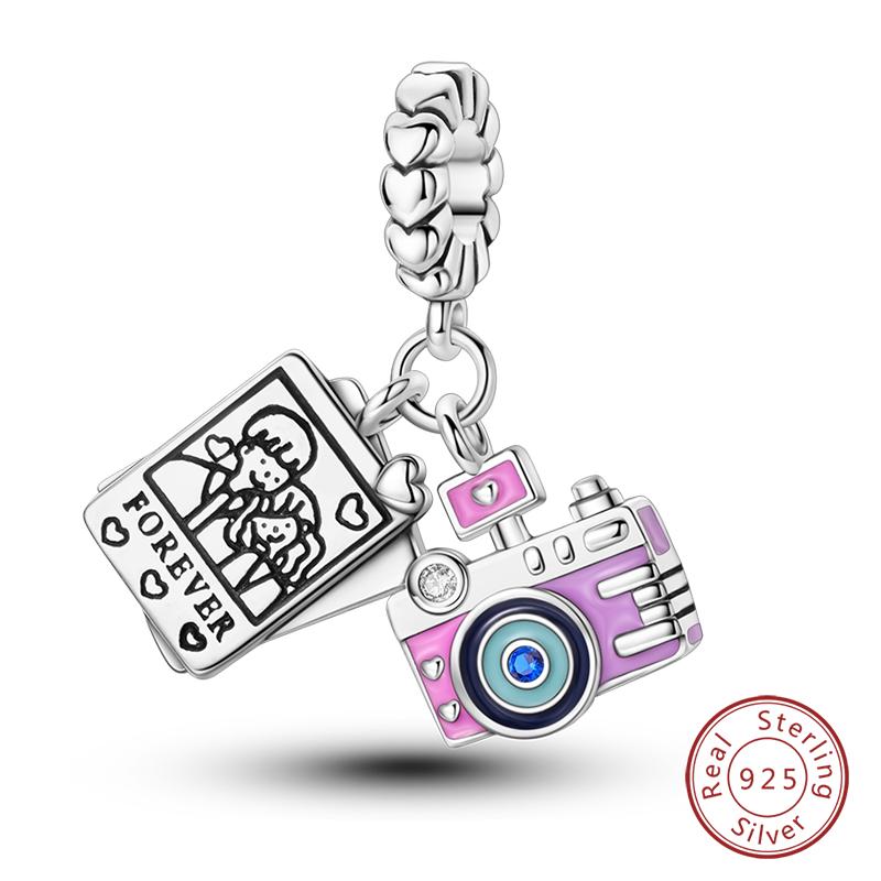 Fashion Copper Travel Aircraft Series Charms Beads Fit Qikaola Original Bracelets Diy Anniversary Jewelry For Women