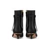 LOUIS VUITTON Stellar Leather Ankle Boots 3.5cm Women's Black 1ACLBJ