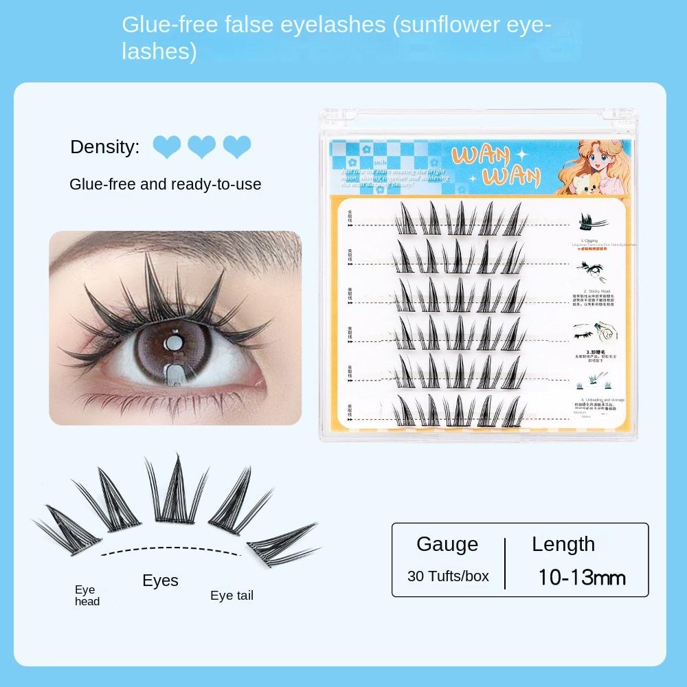 DIY Samoprzylepne Kępki Rzęs Makijaż Bez Kleju Sztuczne Rzęsy Klej Sztuczne Rzęsy Kobiety/Dziewczyny