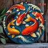 Vintage Carp Metal Sign Retro Wall Art Home Decor