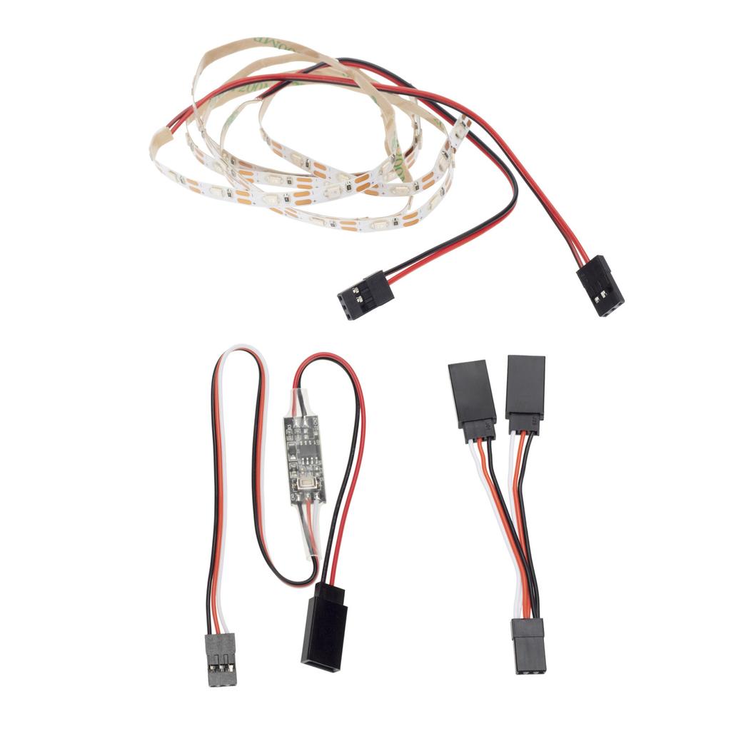 5-8V RC Airplane LED Light Strip Remote Control Bright & Waterproof for Flying Wing & Fixed Wing Easy Install Night Flight Safe