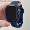 TPU Plating Case+Silicone Strap For Apple Watch Ultra 2 1 49mm Series 10 46 42mm 9 8 7 6 5 4 3 2 1 Hollow Out Protective Accesso
