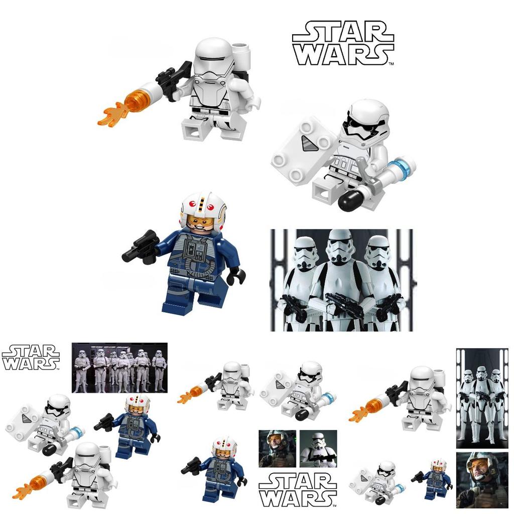 10g Bag Of Compatible Lego Star Wars Miniature Building Blocks C041-048
