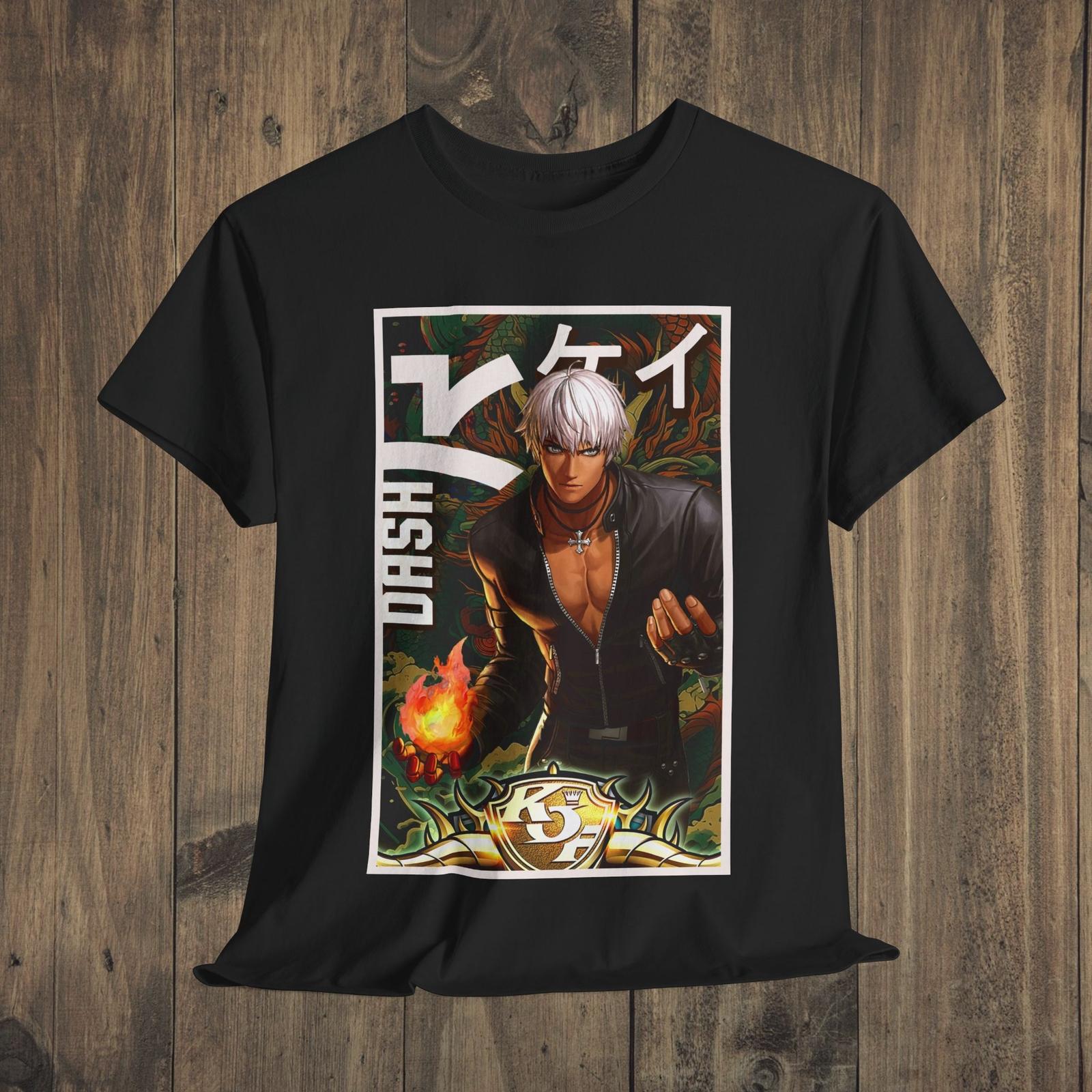 King of Fighters K,Dash Gaming Unisex T-Shirt Mens Womens Tees Top,KOF Video Game Tee,Gamer Gift 2XL