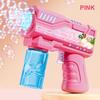 6 Hole Light Bubble Gun Toy Handheld Bubble Gun Outdoor Wedding/event/game/interactive Without Battery Bubble Water