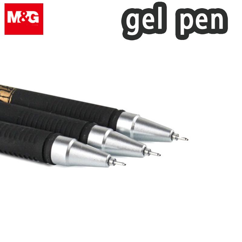 M&G Gel Pen, Black 0.5mm, Matte Barrel, Smooth Writing, Suitable for Students and Office Use