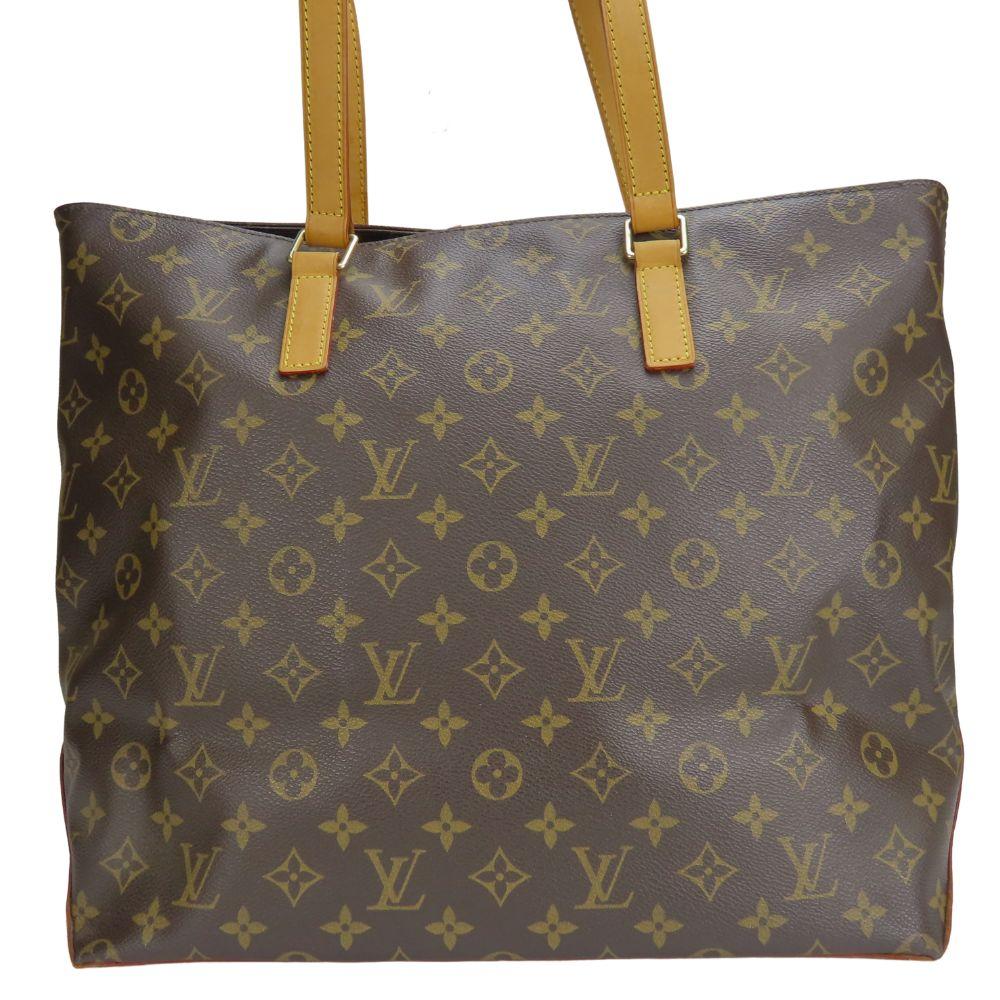 Used LOUIS VUITTON Tote Bag Cavamezo M51151 Monogram/Nume leather Brown Everyday use