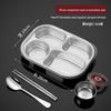 ZISIZ 316 Stainless Steel 4-Compartment Lunch Box
