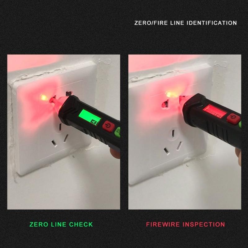 Voltage Tester/Non Contact Voltage Tester Adjustable Sensitivity Voltage Detector Tester Pen Live/Null Wire Tester