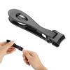Stainless Steel Nail Clipper Portable Nail Cutter Trimmer Manicure Pedicure Tool Small Black