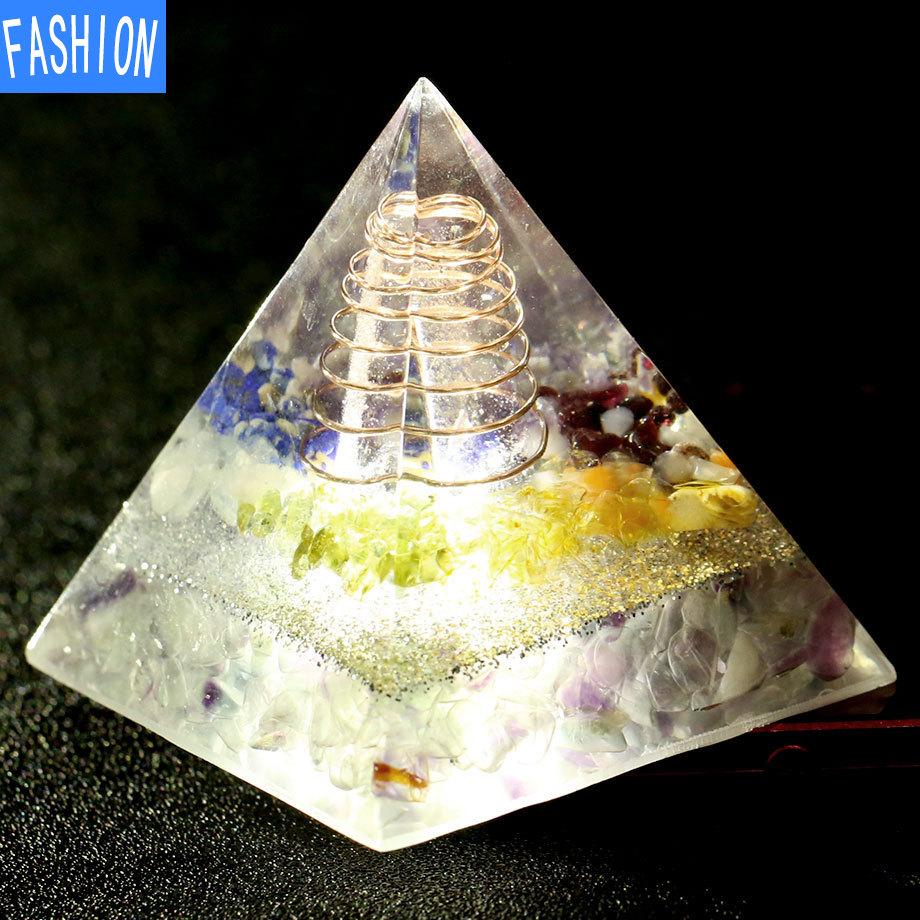Leimharz Kristall Kies Stein Spirale Pyramide Pendel Europäisches und amerikanisches Ornament Eugen Turm Ornament