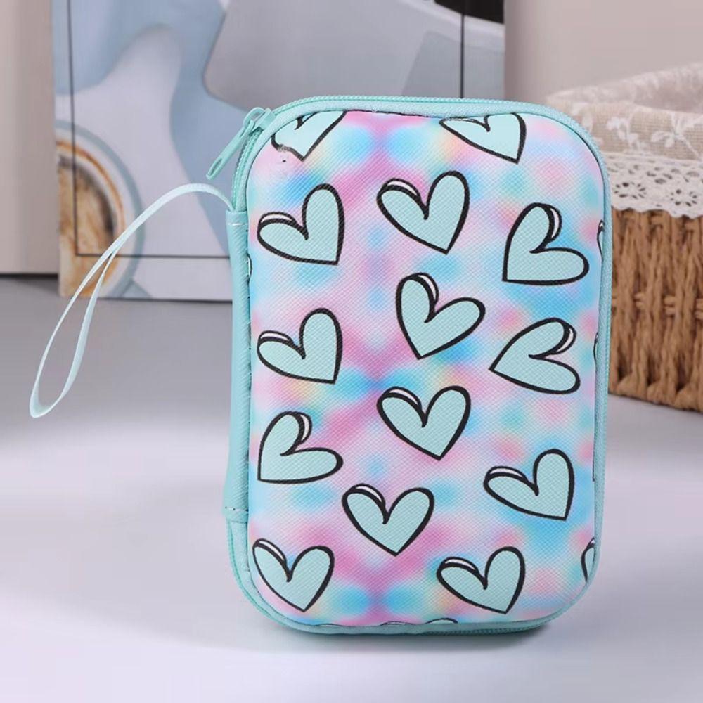 Cartoon Print Charger Protective Cover EVA Coin Purse Multifunctional Data Cable Storage Box