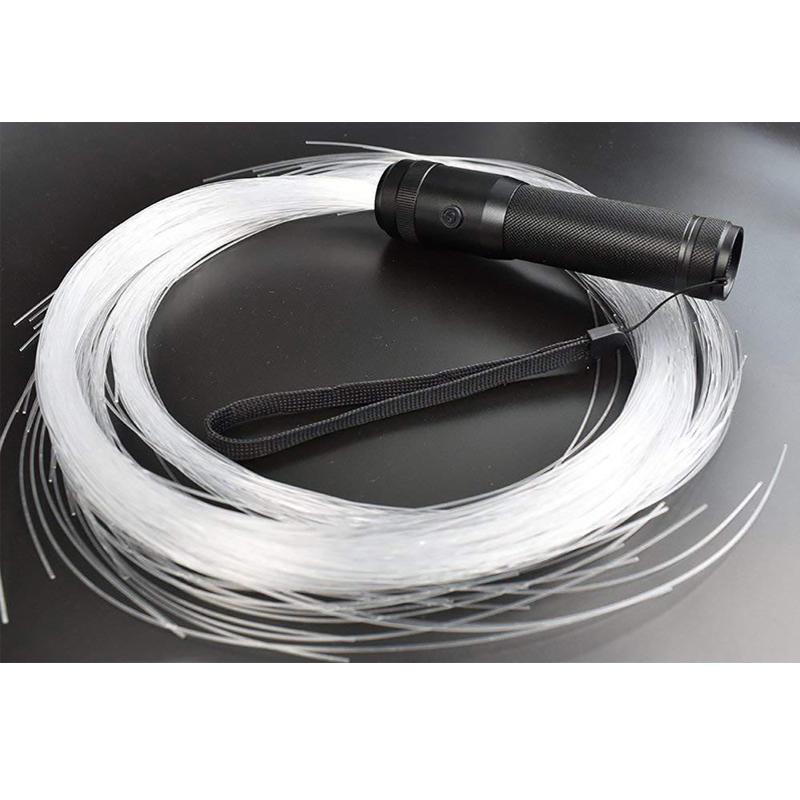 Color-Changing Fiber Optic Dance Whip Colorful Glowing LED Flash Whip Hand Rope for Dance Festival Party Carnival Wedding Decor