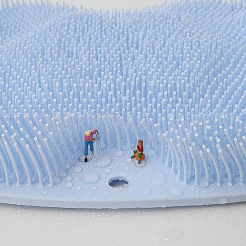 Fußwasch- und Fußmassage-Artefakt Faule Fußbürsten- und Fußmassage-Matten Zuhause Badezimmer Rutschfestes Fußwaschen mit Saugnäpfen und Fußpolstern