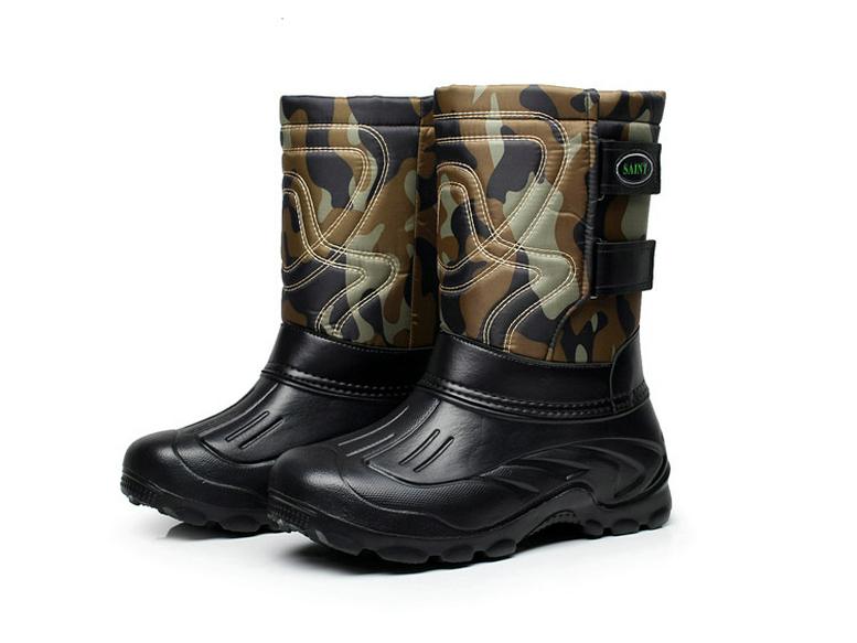 Men's Waterproof Winter Snow Boots: Outdoor Sports with Plus Velvet