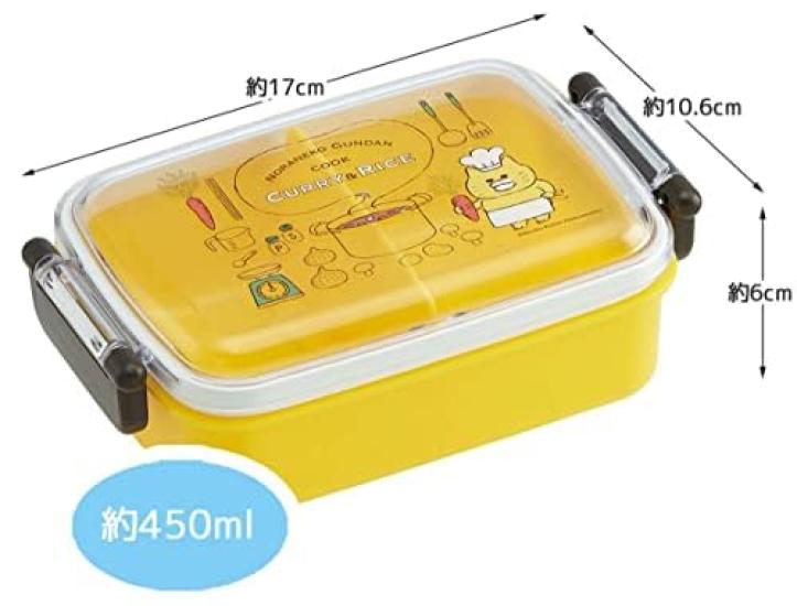 Skater Noraneko Gundan 23 Antibacterial Dishwasher Safe Soft Lid Tight Lunch Square Case Lunch Drawstring Noraneko Gundan Character Lunch Box Set Box,