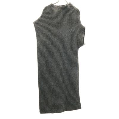 MAISON SPECIAL French Sleeve Long Cape Knit FREE Gray Women Used