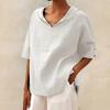 QICED Women's Fashion Casual Solid Color Print Short Sleeve V Neck Blouses & Shirts