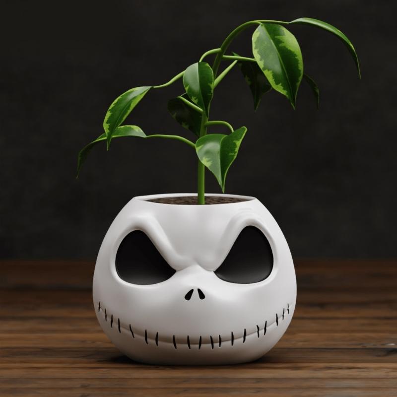 Versatile Silicone Mould for Skull Flower Pots Easy Demoulding Cement Planter Accessory for Enthusiasts Household