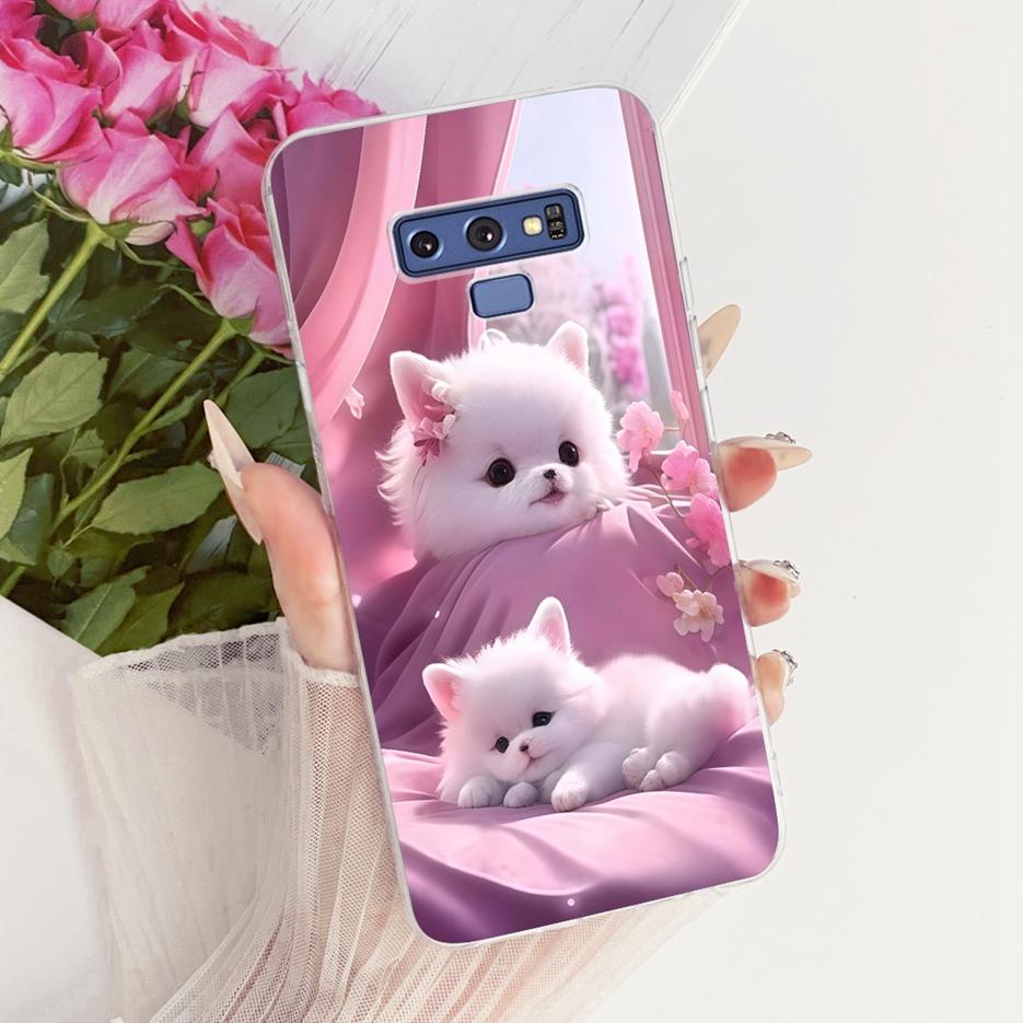 For Samsung Galaxy Note 9 Case SM-N960F Luxury Flower Butterfly Painted Cover Soft Slim Phone Case For Samsung Note 9 Note9 Bags