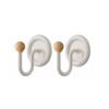 1/2Pcs Bathroom Creative Hooks, Punch-free, Strong Load-bearing Adhesive, Household Bathroom Wall-mounted Towel Hooks, Traceless