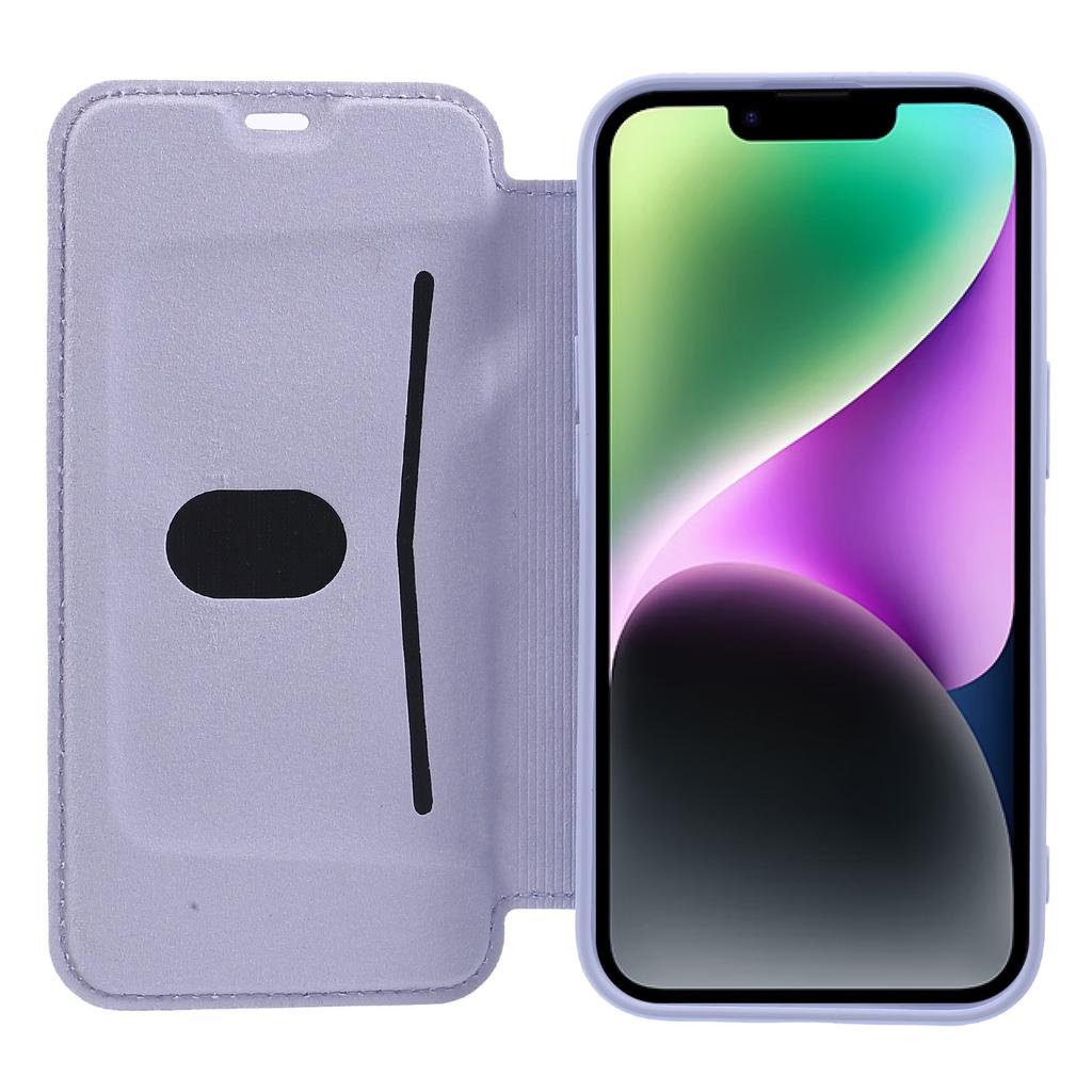 For iPhone 15 Card Holder Kickstand Liquid Silicone Bump Proof Protective Case Skin-touch Phone Cover