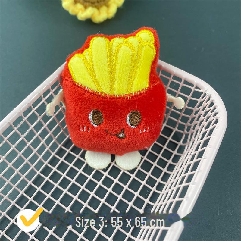 

Милые мультяшные аксессуары: Гамбургер, картофель фри, куриные ножки, хлебные куклы, школьные сумки, забавные подвески, шарфы, перчатки Back Opening [Accessory]