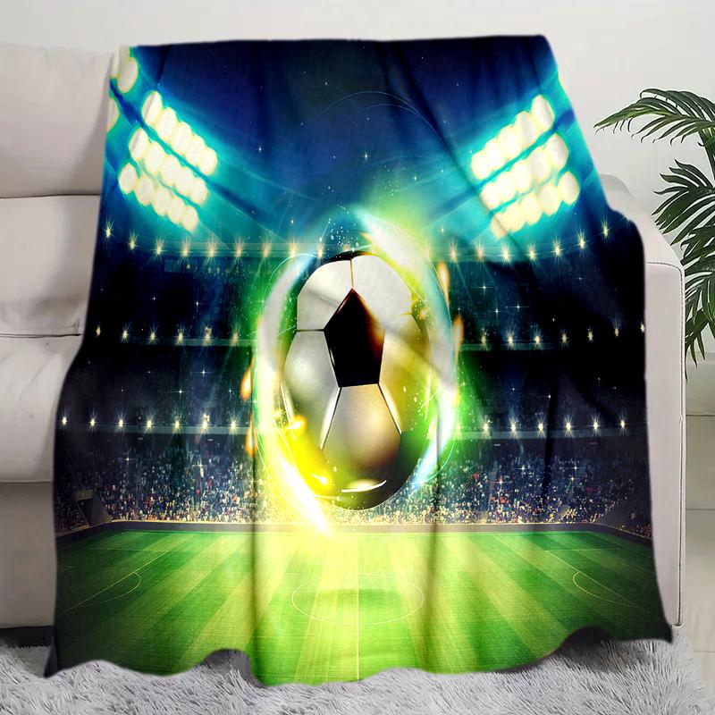 Football Blanket Perfect All Seasons Soft Comfortable Sofa Office Nap Travel Birthday Gift Christmas Present