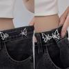 Temperament  Hollow Butterfly Waist Tightening Tool Adjustable Waist Buckle Able Jeans Fixed Waist Buckle