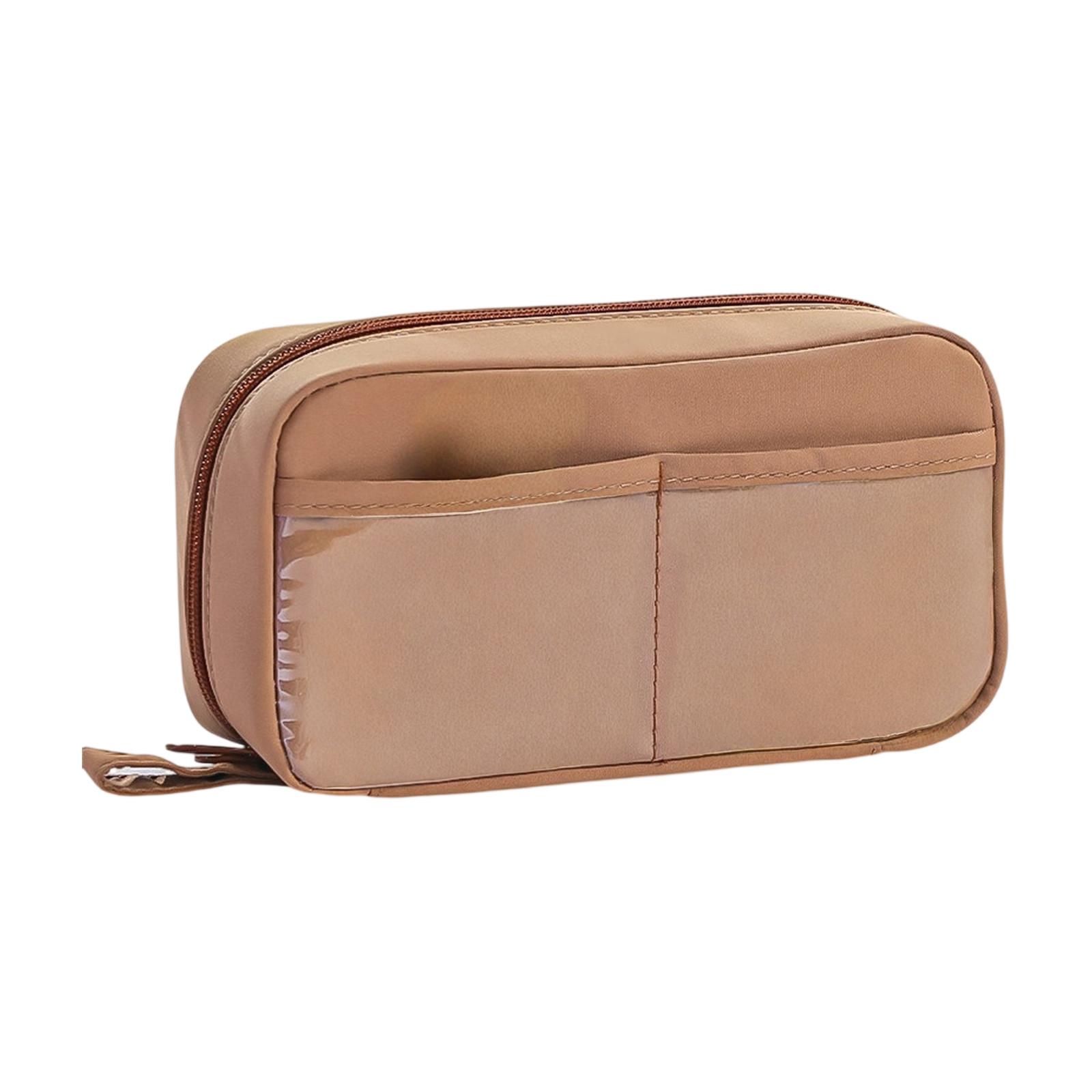 

Прозрачный пенал большой вместимости и грязеотталкивающий пенал с высоким внешним видом One Size кофейный