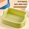 Guinea Pig Litter Pan Plastic Small Animals Round Corner Tray Toilet Potty Trainer For Hamsters Ferret Small Animals