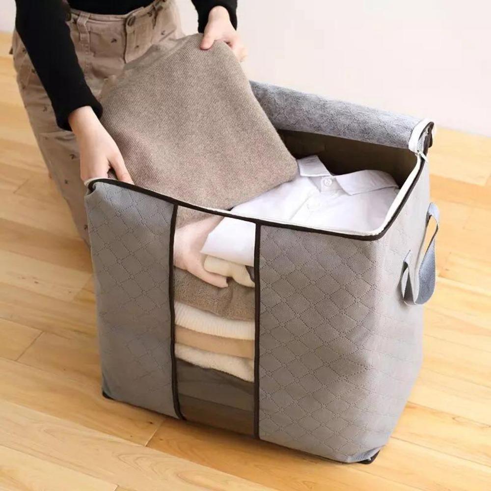 Zippered clothing storage case. Size: 60*40*35cm/50*48*28cm
