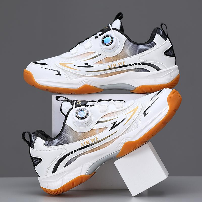 ennis professional rotating button men's and women's badminton shoes, table tennis shoes, children's outdoor sports shoes