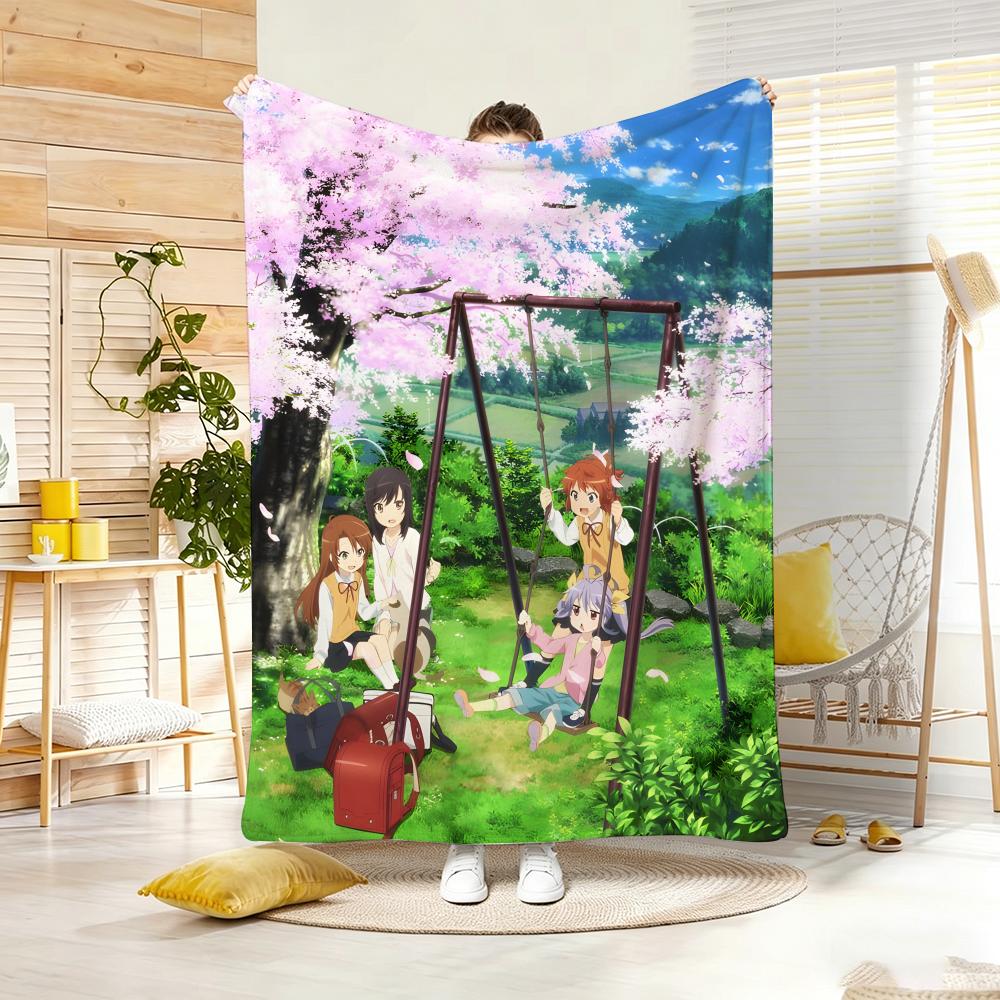 Anime N-NonS NonS BiyoriS Throw Soft Warm Throw Blanket for Bedroom Living Room Bed Travel Camping Picnic Gift