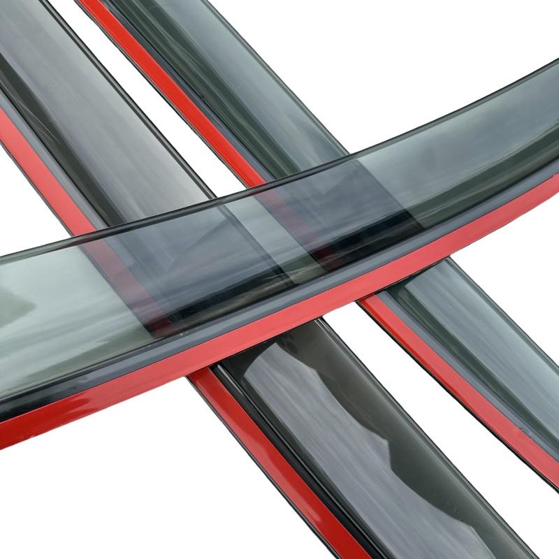For VW Volkswagen Polo 2013 2014 2015 2016 2017 2018 2019-2024 Car Styling Accessories Window Visor Deflector Window Rain Guard