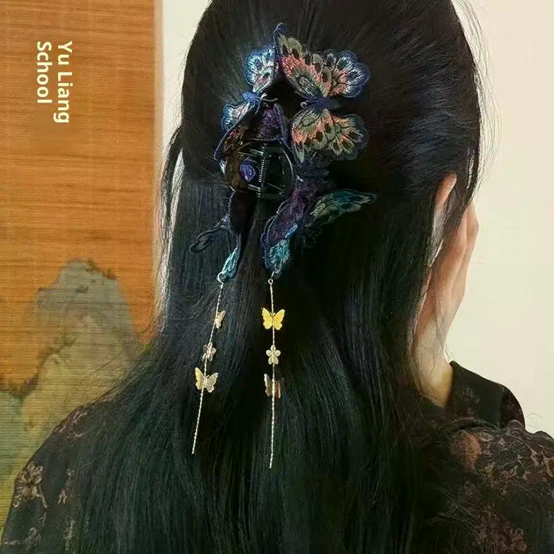 Fashion Colorful Butterfly Hair Clip Trend Hairpin Bowknot Barrette Headband For Women Girl Korea Trend Hair Accessories Jewelry