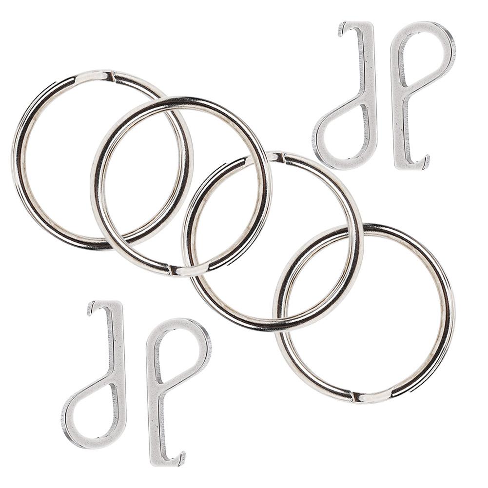 4 Sets EDC Mini Bottle Can Box Opener Knife Multifunction Tool Fish Hook Key Chain