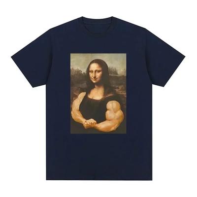 Maglietta fitness divertente con muscoli, palestra, casual, grafica, a maniche corte, unisex, alla moda, casual, oversize