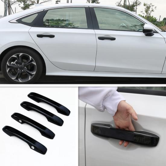 For Honda Accord 2023 2024 2025 Glossy Black Exterior Door Handle Cover Trim