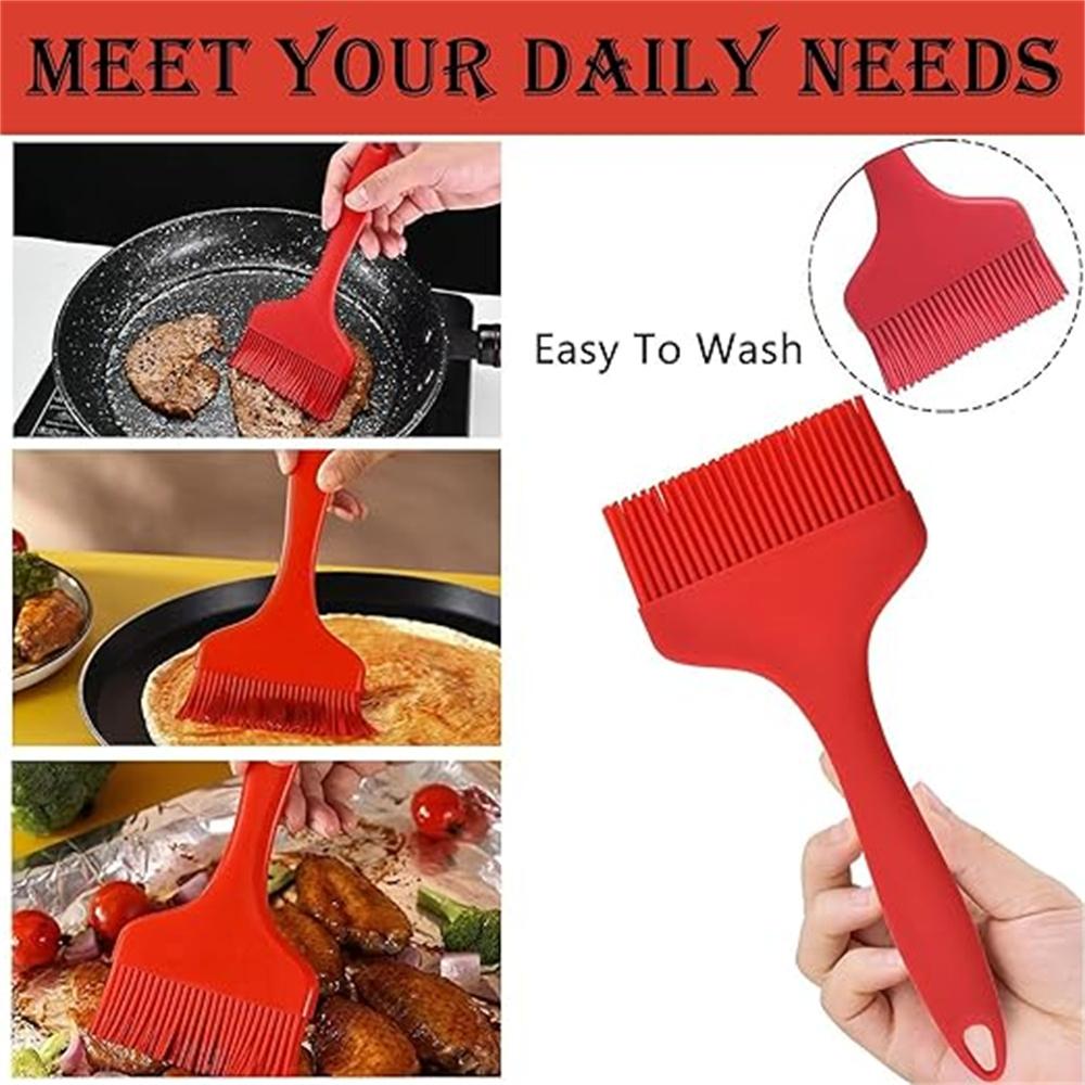 Silicone Pastry Brush, Silicone Brush, for Baking, Grilling, Cooking, and Spreading Oil, Butter, and Barbecue Sauce.