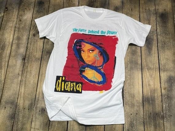 Vintage 90s 1991 Diana Ross White Heavy Cotton S to 5XL Unisex Shirt SN669 L