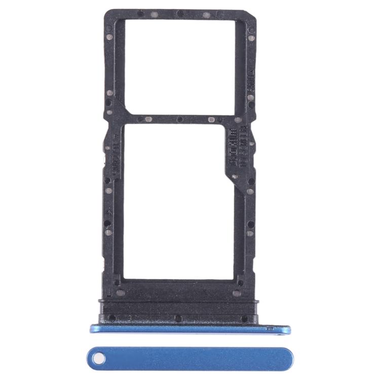 

For Honor X7 SIM + SIM / Micro SD Card Tray синій