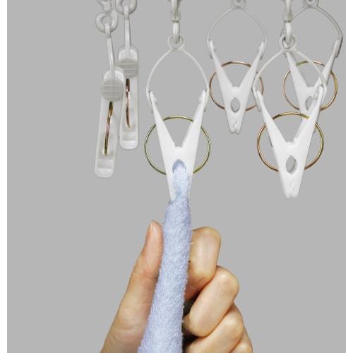 Twinmall Primini Clothes Drying Hanger, Gray, 13 Pinch, BEILU BE-03G