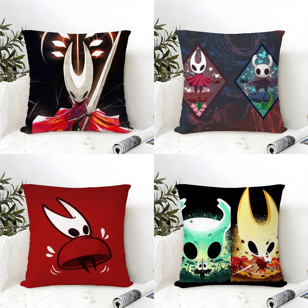 Metroidvania Game H-Hollow Knight Pillow Case Linen Pillow Case Sofa Home Decor Cushion Cover Cushion Cove